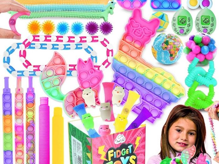 Fidget Toys Pack, 41 Pcs Fidget Toys Set for Kids Girls and Adults, Sensory Toys For Autism,Pop it Squishy Sensory Fidget Toys for Stress and Anxiety Relief. Christmas, Birthday Exchange Gift(FREE POSTAGE)