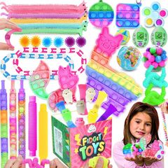 Fidget Toys Pack, 41 Pcs Fidget Toys Set for Kids Girls and Adults, Sensory Toys For Autism,Pop it Squishy Sensory Fidget Toys for Stress and Anxiety Relief. Christmas, Birthday Exchange Gift(FREE POSTAGE)