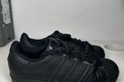 Black adidas superstars