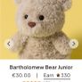 New JELLYCAT Bartholomew Bear Junior Image 4