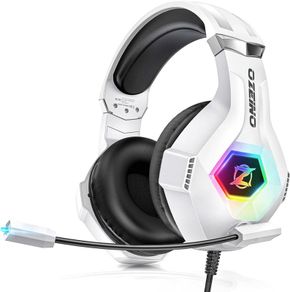 Gaming Headset for PS5 PS4 PC, Over-Ear Headphones with Surround Sound & RGB Light for Xbox Switch Mac Laptop (FREE POSTAGE)