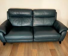 Set of two Electric Leather Recliner Sofas