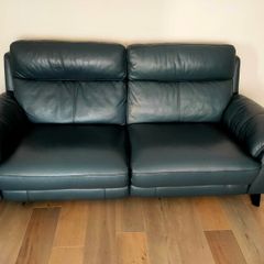 Set of two Electric Leather Recliner Sofas