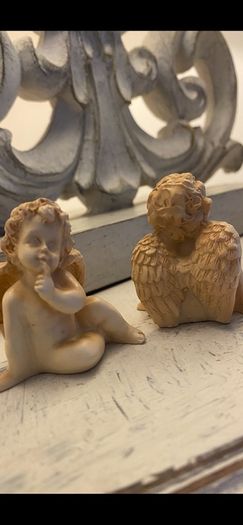 Shabby Chic Set of 2 Cherubs/ Fairies