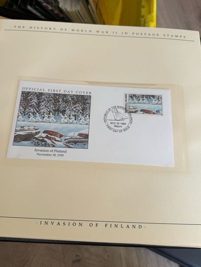 The History of World War II in post stamps