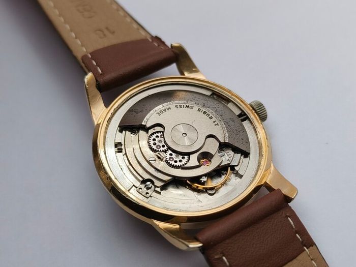 Vintage Tiresa Automatic Swiss ETA 2451,  21 Jewels, 20 Micron Gold Plated Watchmaker Restored