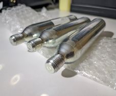 Three CO2 Cartridge Air Cylinder for motorbike air bag vest