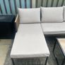 modern L shape seating set with matching coffee table Image 2