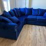Olympia Plush Velvet Fabric Sofa Image 6