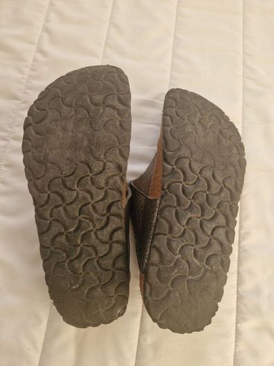 Birkenstock sandals - silver pattern