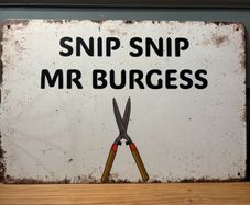 The Snapper Tin Metal Sign