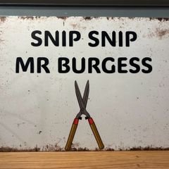 The Snapper Tin Metal Sign