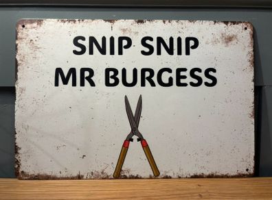 The Snapper Tin Metal Sign