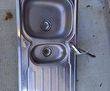sink and tap with waste