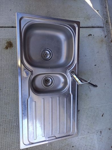 sink and tap with waste