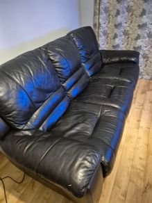 Black Leather Sofa