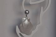 White SeaShell Mermaidcore Earrings