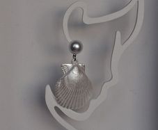 White SeaShell Mermaidcore Earrings