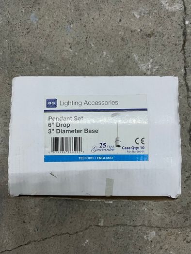 British General 6" Pendant set