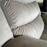 Single Chair Fabric Recliner Sofa Brown Image 3