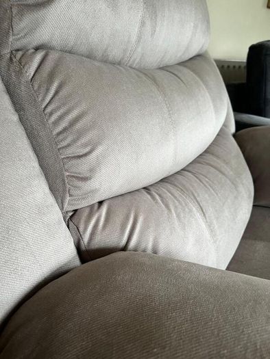 Single Chair Fabric Recliner Sofa Brown