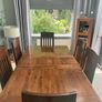Solid wood kitchen table & 6 chairs Image 3