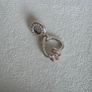 Pandora  heart highlights charm with rose gold middle dangle heart and purple CZ Image 7