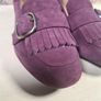 womens Clarks Un Cosmo Go burgundy suede court shoes heels formal buckle Size UK 5 D EU 38 BRAND NEW Image 4