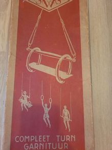 antique unique,  gymnastic trapeze set