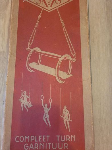 antique unique,  gymnastic trapeze set