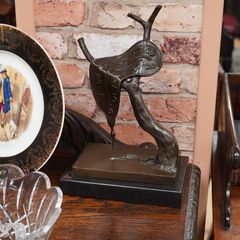 Melting Clock Bronze Sculpture