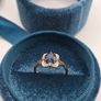 9 ct  blue sapphire and diamond ring size N Image 5