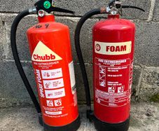5 x large Fire Extinguishers