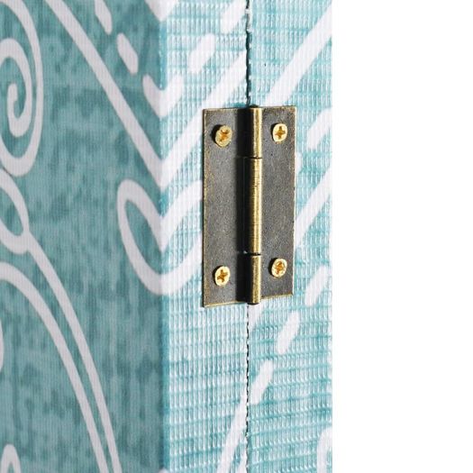 Folding Room Divider 228x170 cm Butterfly Blue