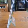 Modern lucite acrylic photo frame with glass insert Image 4