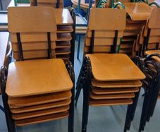 Adult size school stackable chairs