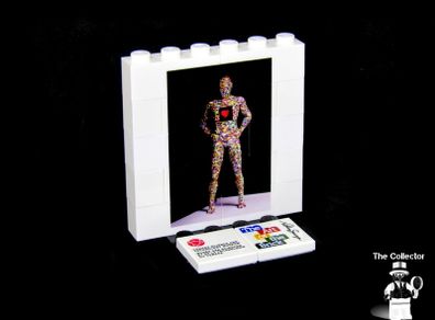 LEGO Rare The Art Of The Brick By Nathan Sawaya Lego Printed Museum Exhibit Limited Edition Promo Man With A Heart Heart Man From The Art Of The Brick Museum Exhibit Limited Edition Promo Lego Printed Exclusive From The Art Of The Brick Expo In Ottawa Du