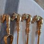 Vintage Brass fireplace set. Madr in France. Image 7