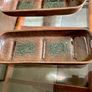 Vintage Unique Achill Island Pottery Turquoise Peat Brown Studio Pottery Corn Cob Dishes Ireland Image 5