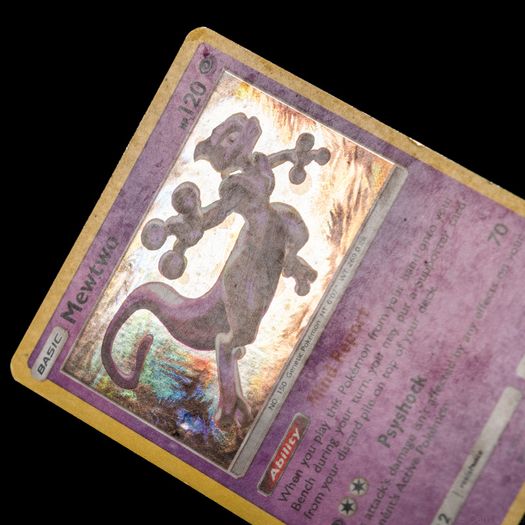 Mewtwo SM214 Cosmos Holo Rare Black Star Promo Pokemon Card Sun and Moon