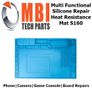 Phone Repair Magnetic Heat Resistant Silicone Working Mat Anti Static S160 Image 3
