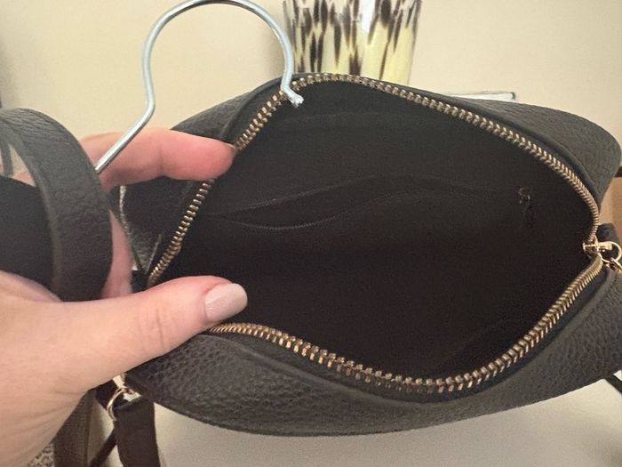 Ladies black crossbody bag