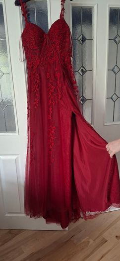 Debs Or Ty Ball Dress and beautiful mid heel silver shoes