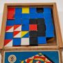 Wood blocks  vintage made in DDR mosaic Image 10