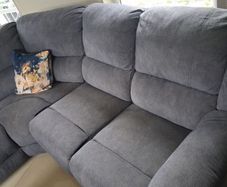 Free L Shape Sofa And Chair 7ft X 6ft 8" Chair 3ft W Both 3ft Deep.