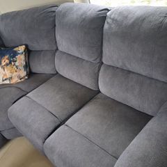 Free L Shape Sofa And Chair 7ft X 6ft 8" Chair 3ft W Both 3ft Deep.