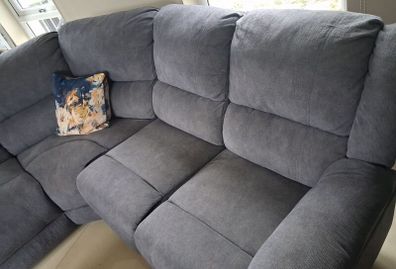 Free L Shape Sofa And Chair 7ft X 6ft 8" Chair 3ft W Both 3ft Deep.