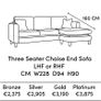 Chaise sofa for sale (Finline Furniture - Nolan model) Image 2