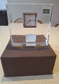 Waterford Crystal John Rocha Geo Small Clock