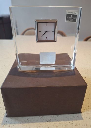 Waterford Crystal John Rocha Geo Small Clock